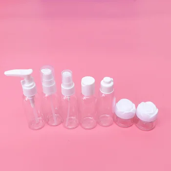 

11pcs Bottle Dispenser Set Spray Bottle Portable Plastic Durable Shampoo Body Cream for Travel (Transparent)