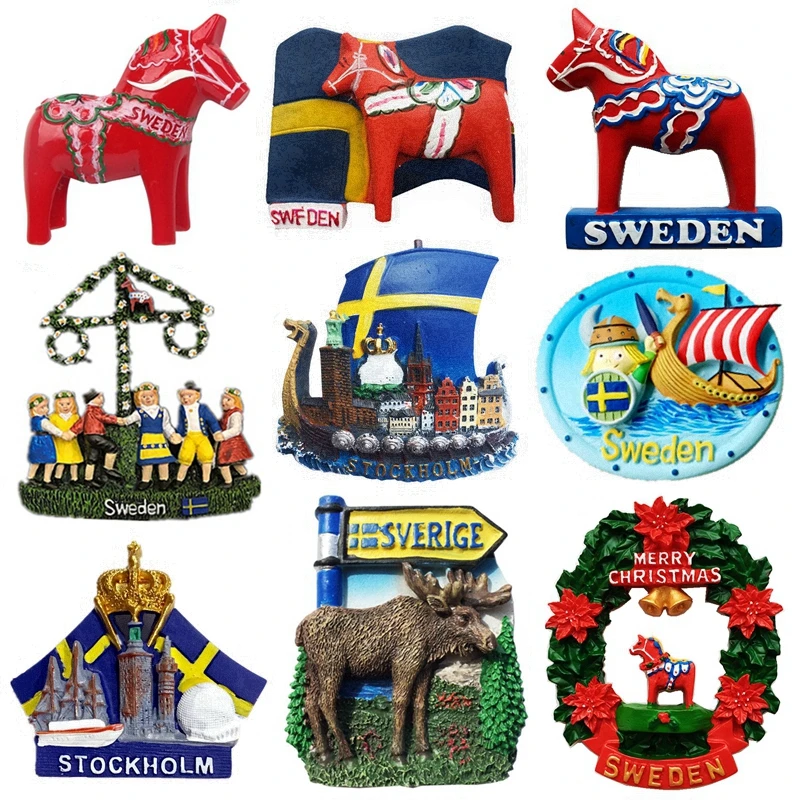 Stockholm Zweden Koelkast Magneet Reizen Souvenir Koelkast 3D Decoratie