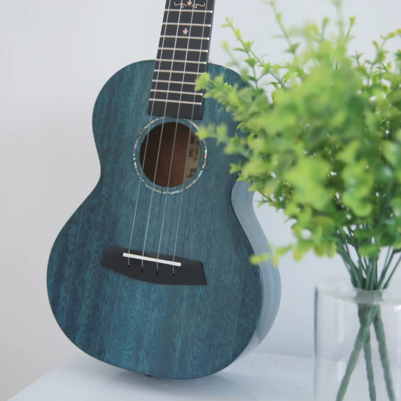 Kaka Ukulele Solid Mahonie Met Zak Enya Mad Ukelele Blauw Zwart Hawaii 4 String Gitaar Muziekinstrumenten Kaka Ukulele Solid Mahonie Met Zak Enya Mad Ukelele Blauw Zwart Hawaii 4 String Gitaar Muziekinstrumenten