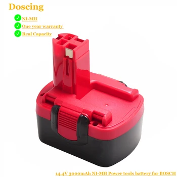 

Doscing BAT038 NI-MH 14.4V 3000mAh Rechargeable Batteries for Bosch Replacement Battery BAT038 BAT040 BAT140 BAT159 BAT041 3660K