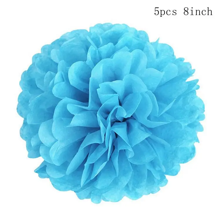 Flower ball style 3 Fengrise Свадебные Бумажные цветы с кисточками и помпонами, гирлянда, воздушный шар, лента для детского душа, Детские декоративные аксессуары для вечеринок - Цвет: Flower ball style 3