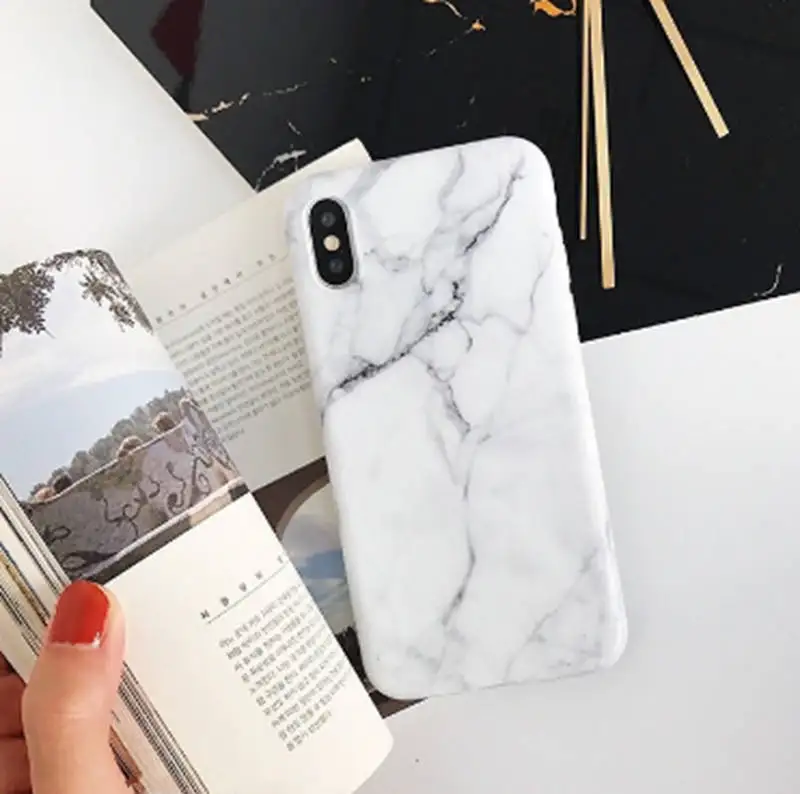 50 шт. чехлы с мраморным камнем для iphone X XS Max, мягкий ТПУ чехол для iphone XS XR iphone 8 7 6 6S Plus, чехол для телефона - Цвет: 3