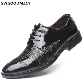

Crocodile Shoes Italian Men Formal Shoes Coiffeur Luxury Brand Elegant Shoes For Men Wedding Dress Plus Size 48 Sapato Masculino