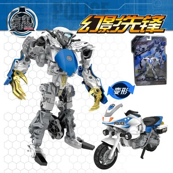 

Motorcycle Transformation Alloy Deformation Action Figure Police Robot Car Model Vehicle Boys Kids Hot Toys Gifts Collection