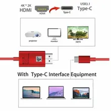 Usb к Hdmi конвертер Тип C K* K 2 4 Usb Тип C-C кабель адаптер для Samsung Galaxy S8 S9 Note 8 Macbook