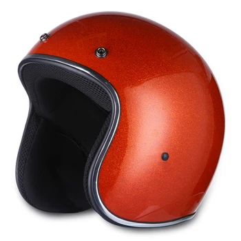 

AMZ Retro Motorcycle Helmet Half Face Vintage Moto Helmet Casco Casque Old School Casco Scooter Helmets With DOT Certification