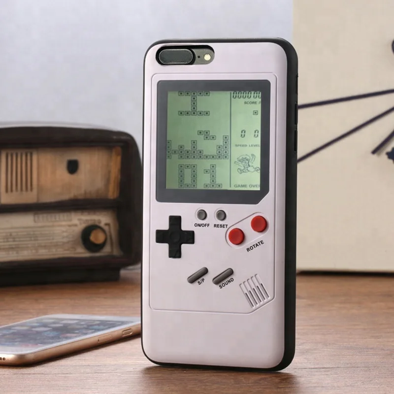 Gameboy Tetris чехол для iPhone X Xs MAX XR 7 8 Plus Ретро игровая консоль 6 6S подарок плотный