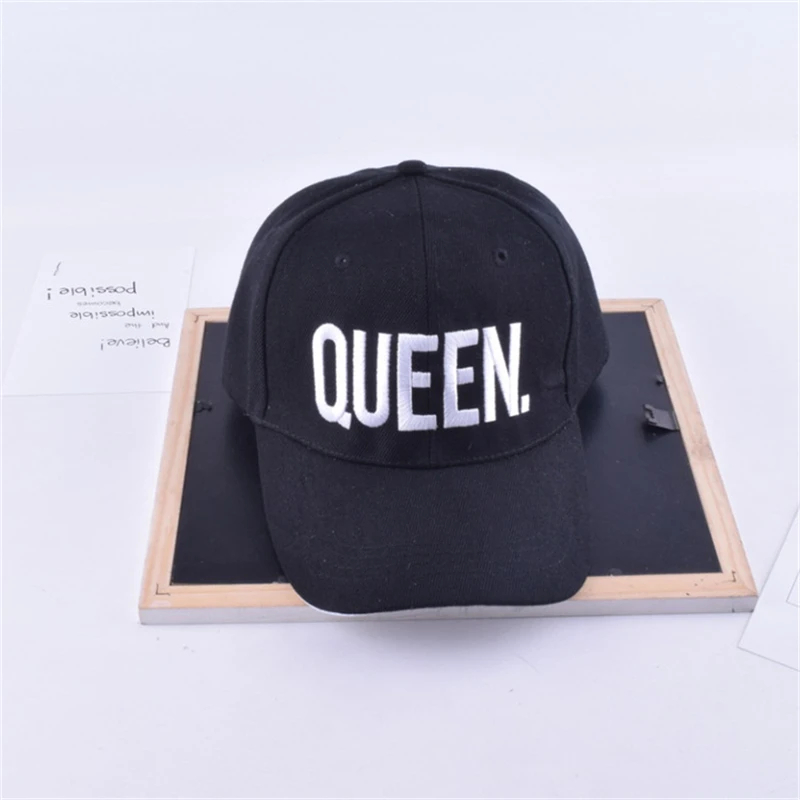 KING QUEEN бейсболки с вышивкой Lover для мужчин и женщин бейсболка чёрная хип-хоп кепка Snapback шапки, chapeau Мужская кепка hat0031