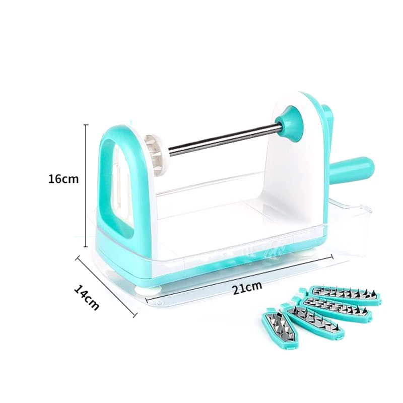 Multifunction Manual Vegetable Shredder Fruit Potato Cutter Household Graters Spiral Cutter Stainless Steel Grater Kitchen Tool