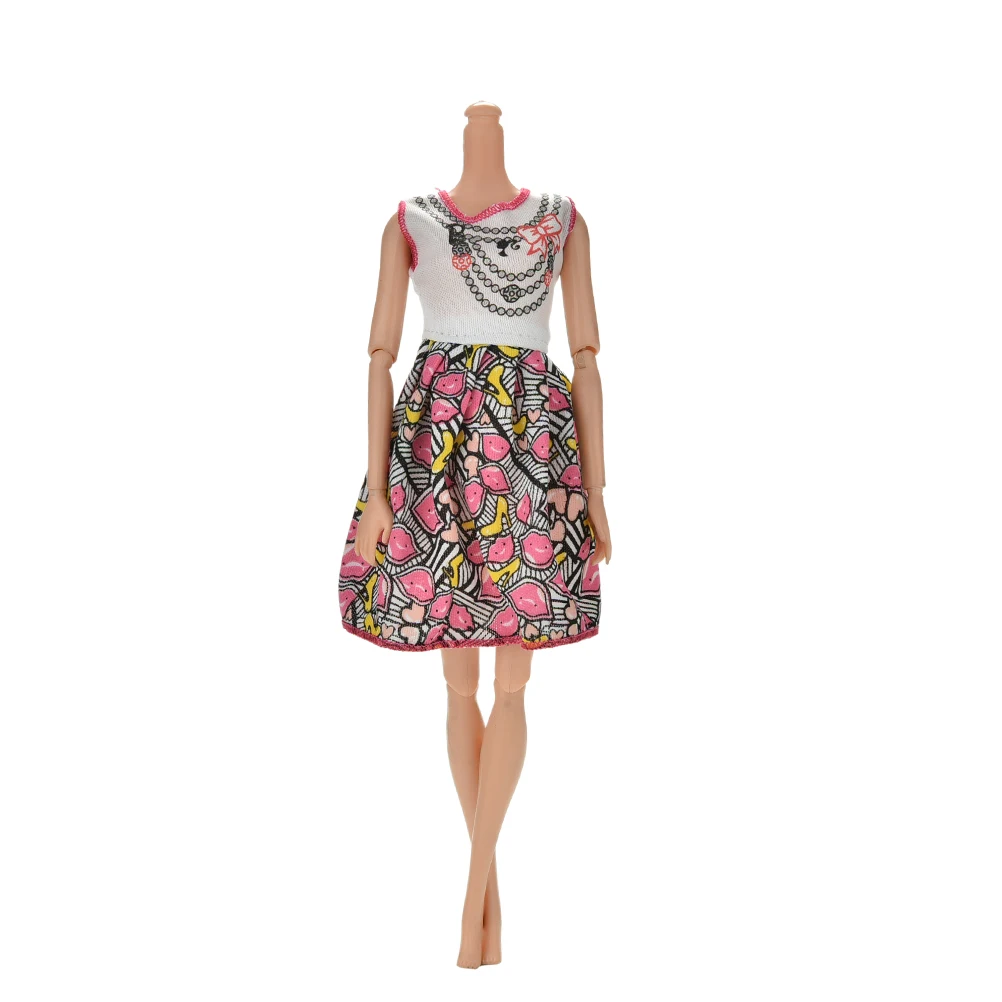 

Flower Print Princess Dress For Girls Dolls Summer Doll Clothing Mini Doll Tank Dress Doll Accessorises Best Gifts for Kid 1pc