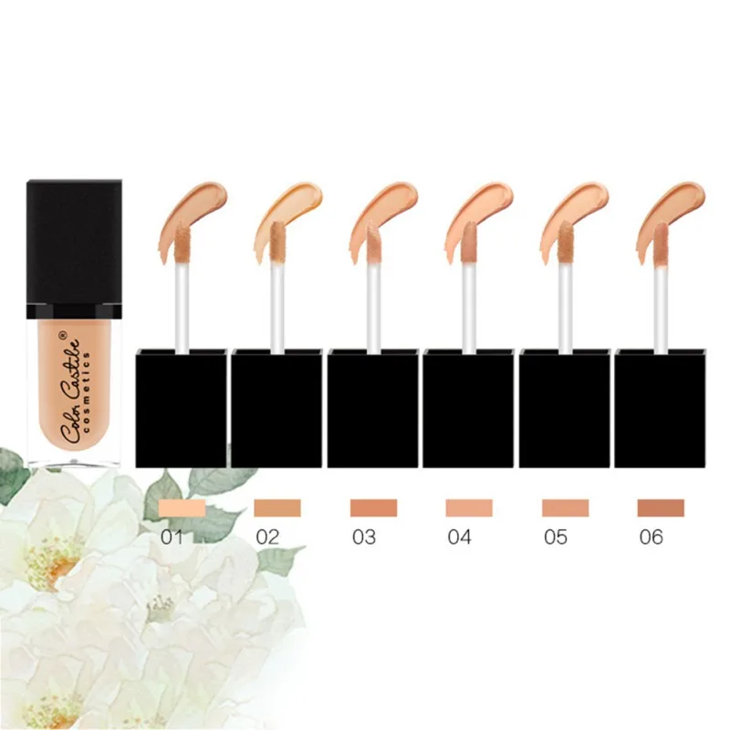 Make Up6 цвета консилер покрытие цвет кожи стойкий Водонепроницаемый Жидкий корректор, тональный крем для лица крем макияж Новинка