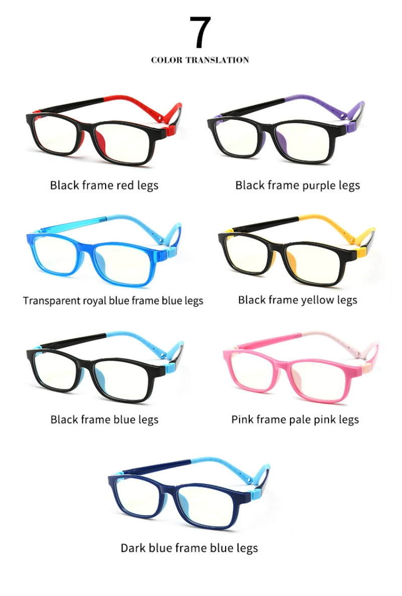 Синий светильник, очки, оптическая компьютерная оправа, гибкие Детские блокирующие прозрачные очки для девочек и мальчиков, прозрачные компьютерные игры, UV400