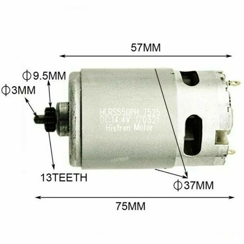 EASY-GSR14.4-2-LI ONPO 13 зубьев двигатель постоянного тока 1607022649 HC683LG для BOSCH DC14.4V 3601JB7480 электрическая дрель техническое обслуживание запчасти