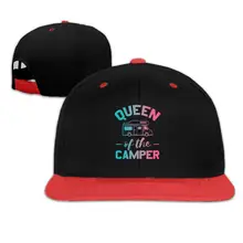 Queen of The Camper Регулируемые Детские Хип-хоп бейсболки Snapback шапки для мальчиков и девочек красный