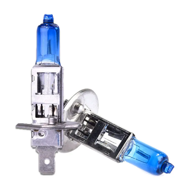 

2 Pcs Car H1 Super White Headlight Halogen Globes Light Lamp Bulbs 100W 12V
