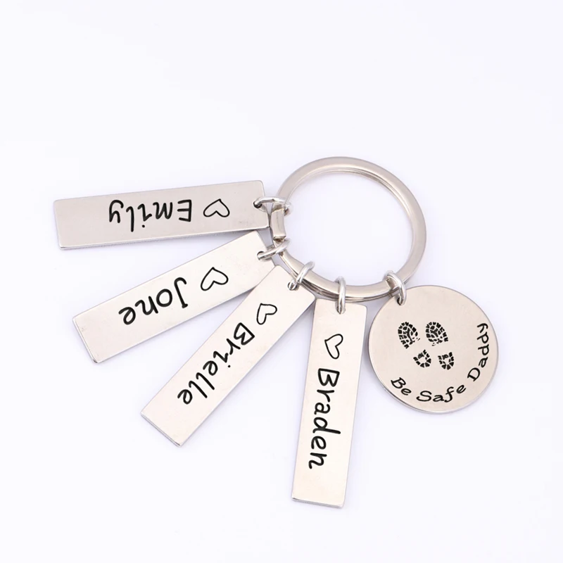 Персонализированные именные Подвески Ювелирный костюм брелок пользовательский