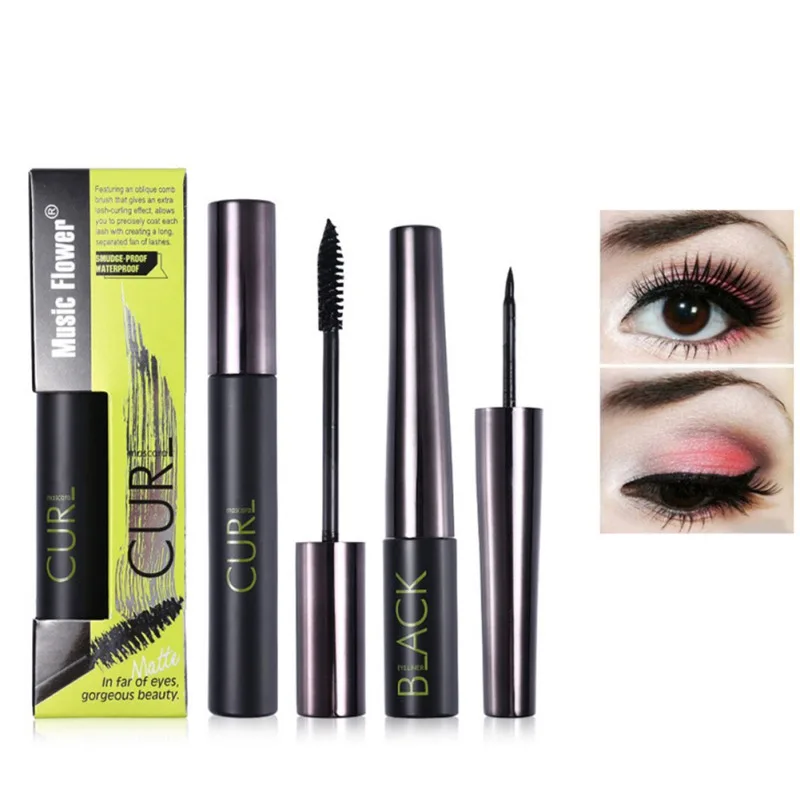 3d тушь для ресниц, подводка для глаз, набор жидких ресниц, стойкая водостойкая тонкая подкручивающаяся тушь для ресниц, быстросохнущая подводка для глаз