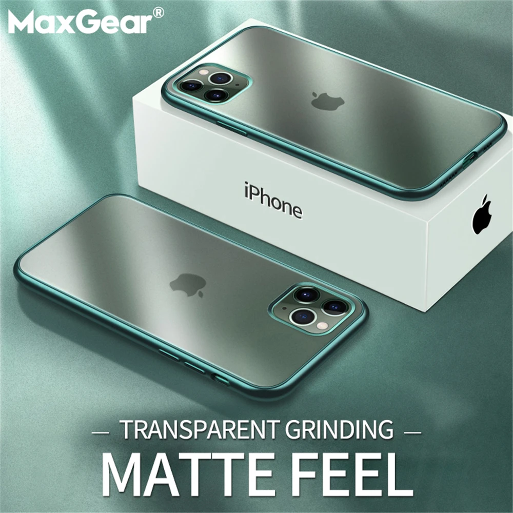 Роскошный Матовый чехол с покрытием для iPhone 11 Pro X XR XS MAX ультра тонкий прозрачный