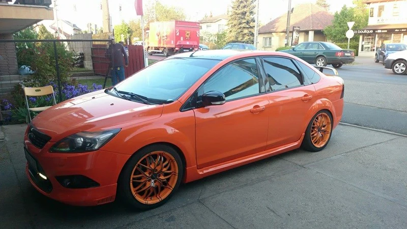 Orange Gloss Vinyl Wrap Sticker-3