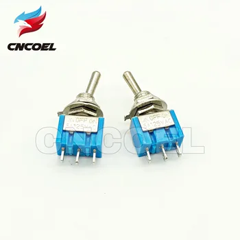 

5pcs/lot Mini MTS-103 3-Pin SP3T ON-OFF-ON 6A 125V 3A250VAC Toggle Switches Good Quality