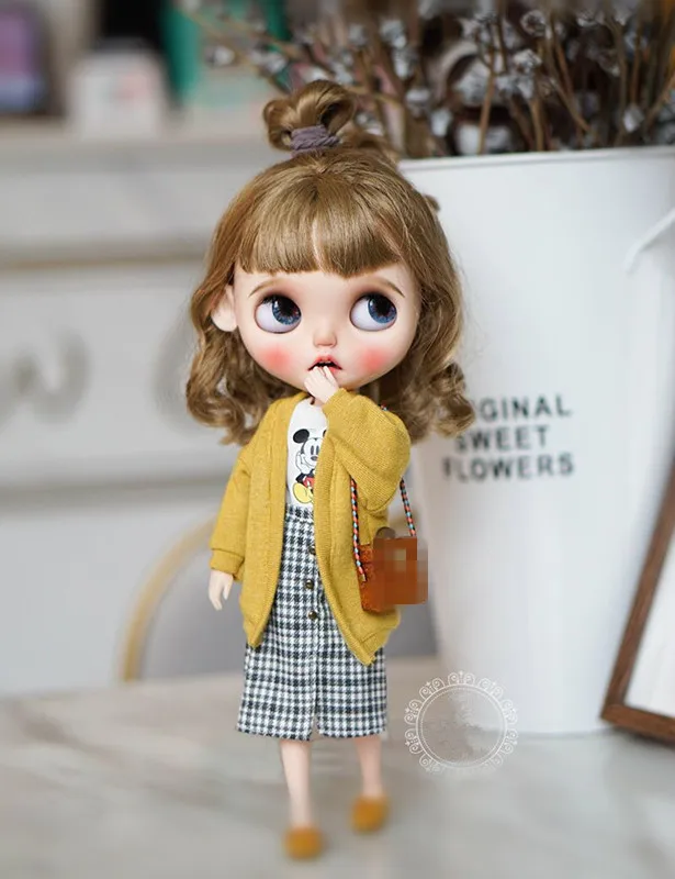 Новинка; 1/6 кукла кардиган пальто Blyth пальто кукольный наряд Pullip кардиган 0612(подходит для blyth, pullip, озон, BJD, kurhn, Licca