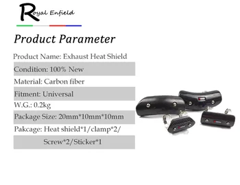 

Motorcycle Exhaust Muffler Cover Carbon Fiber Color Protector Heat Shield Cover Guard TMAX530 CB400 CBR300 Z250 Z750