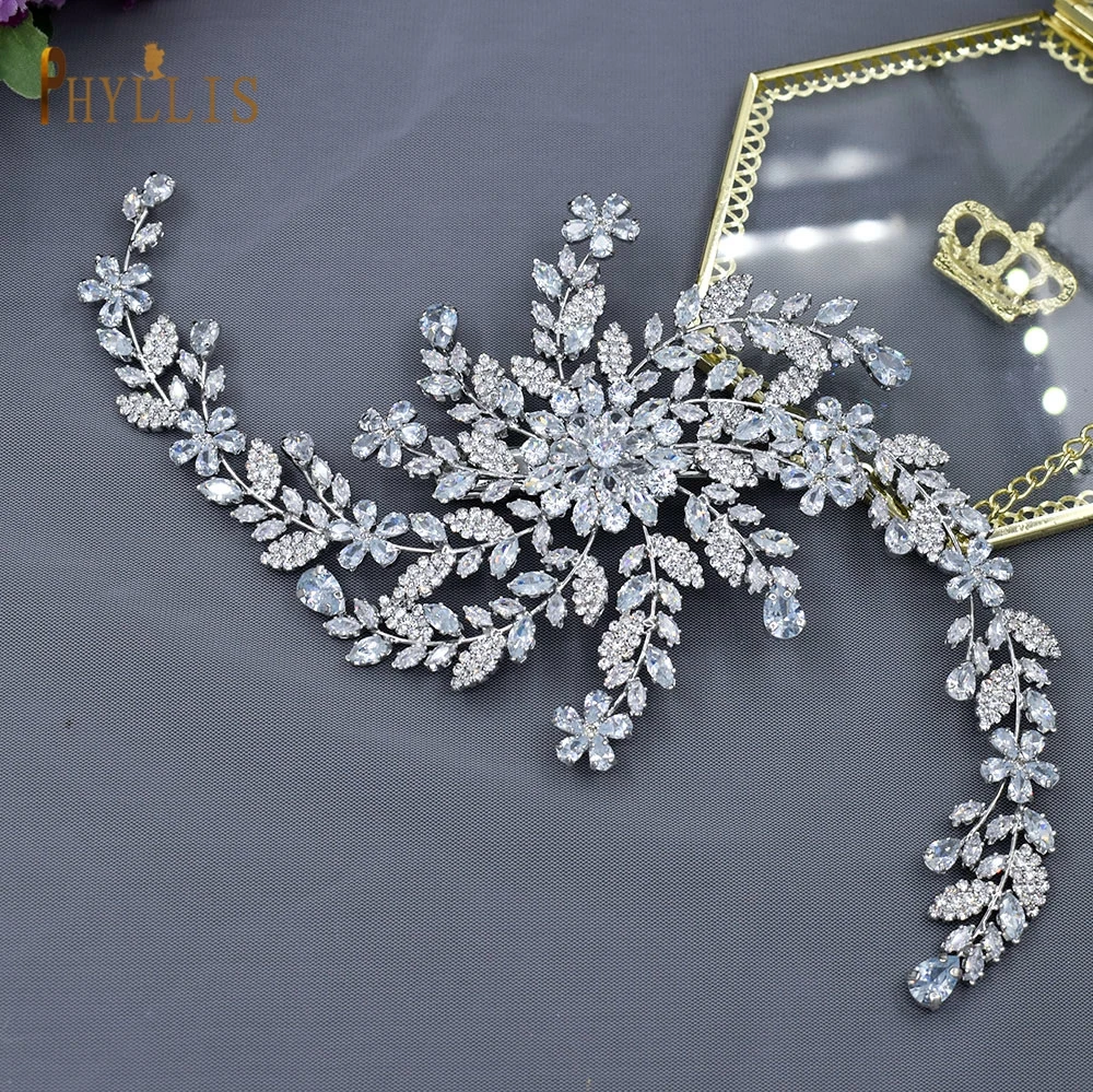 A349 Wedding Hair Accessories Rhinestone Head Jewelry Zircon Vintage Wedding Crown Crystal Baroque Bridal Headwear Headpieces