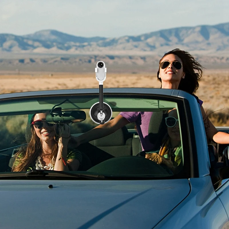 Для Insta360 идут с накатанной головкой Камера опорный кронштейн с адаптером+ Автомобильный держатель