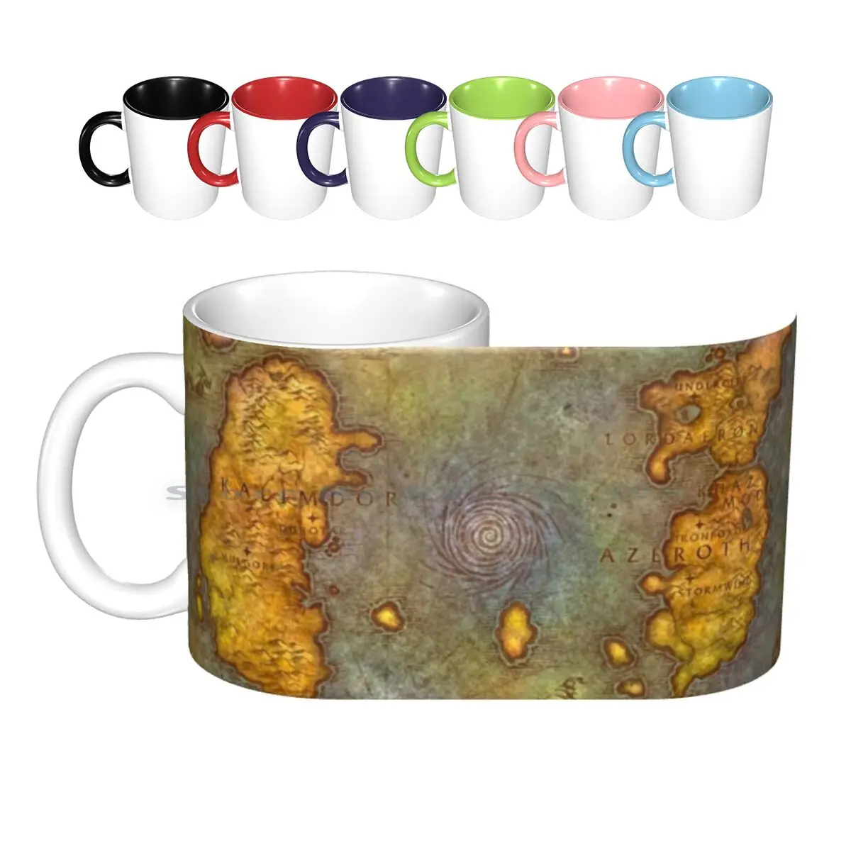 Wow Classic Map Poster Arazzo Tazze In Ceramica Tazze Da Caffè Tazza Da Tè Al Latte Wow World Of Lvl Giocatori Pc Classic Map Pc Gaming Trend