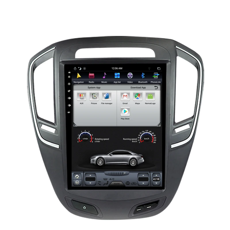NAVITOPIA 10.4inch Vertical Screen Tesla Android 7.1 Car GPS Navigation for Buick Regal Car DVD Multimedia Player