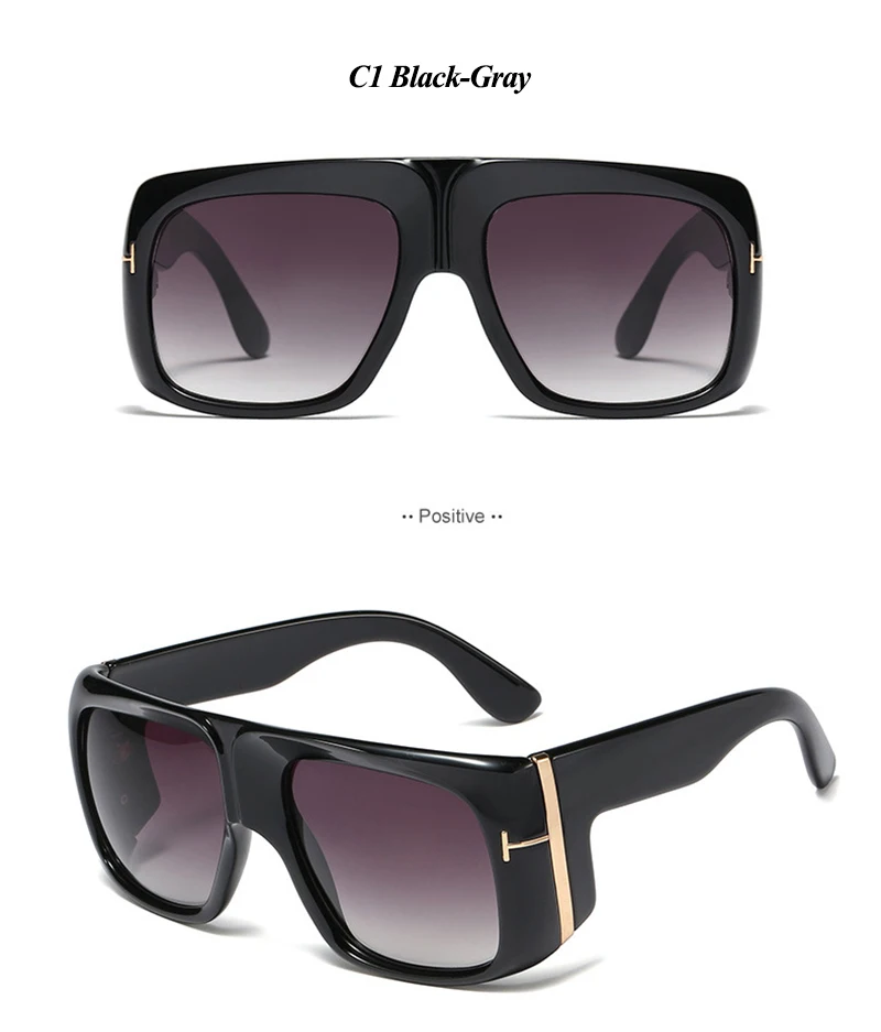 C1 mimiyou Oversized Square Glasses Frame Men Retro Metal Optical Eyewear Women Eyeglasses Frame Clear UV400 Brand Designer oculos - Цвет оправы: C1