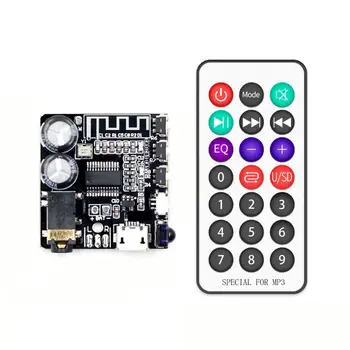 

VHM-314 V3.0 MP3 Bluetooth Receiver Board Audio Receiving Decoder Board Module with IR Remote Control