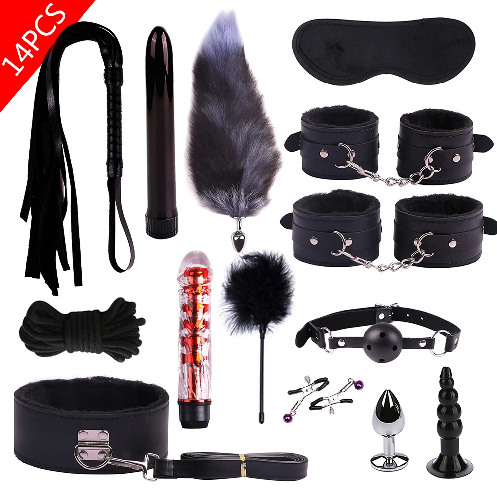 Set bondage bdsm con manette pinze per capezzoli frusta e bavaglio_voghion.com