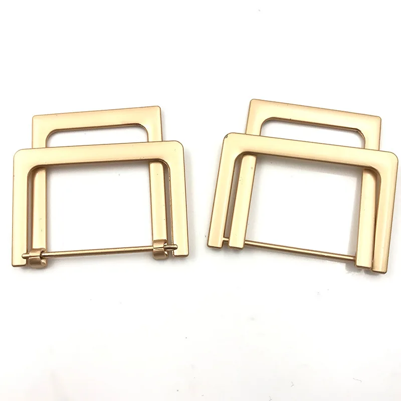 Meetee 2/5 шт ID37mm прямоугольная металлическая двойной кольцевые пряжки ремень крючок DIY обуви одежды украшение Пряжка аппаратный аксессуар BF470
