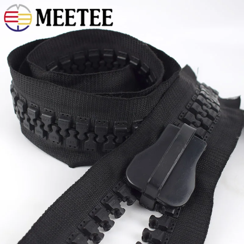 Meetee 1/2M 30 # полимерная застежка молния с слайдером Экстра широкая наружная сумка