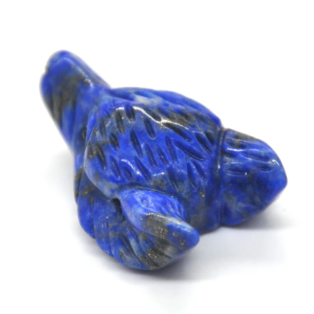 1ks vlčí hlava přívěsek přírodní drahokam lapis lazuli hojení broušené sklo řetízek živočich móda dárky šperků