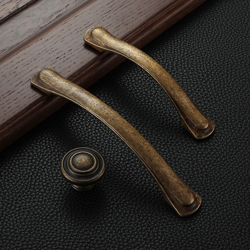Furniture Handles Kitchen Door Handles Retro Cupboard Pull Handles Metal 128mm Wardrobe Kitchen Drawer Cabinet Door Handle