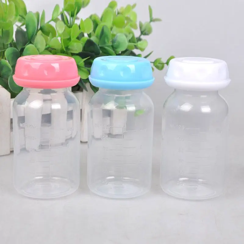 

Baby Feeding 125ML PP Solid BPA Bottles Storage Breast Milk Wide Neck Collection