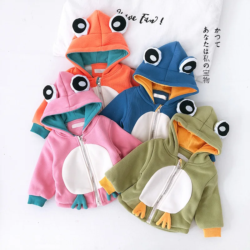 Милая осенне-зимняя детская куртка с рисунком для девочек и мальчиков, пальто с капюшоном и длинными рукавами для малышей, повседневная одежда, 18 мес.-4 года