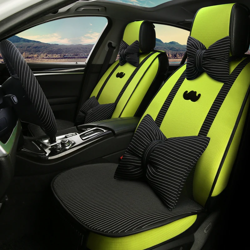 Full Coverage flax fiber car seat cover auto seats covers for chevroletcaptiva cobalt cruze epica equinox lacetti