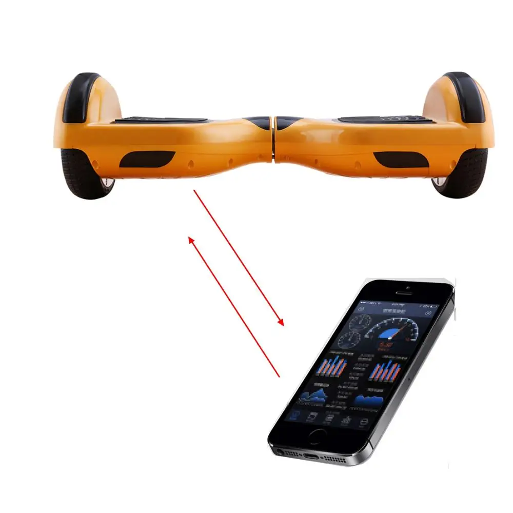  APP Control Electric Skateboard Bluetooth Hoverboard 6.5 inch Smart Self Balance Steering-wheel 2 w - 4000259517734