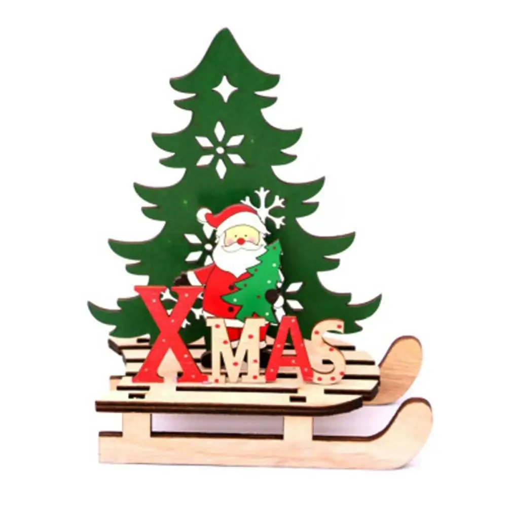 big old man DIY Material Package Wood Christmas DIY Christmas Tree Christmas Decorations Santa Claus Entertainment Gift Manual Product - Цвет: big old man