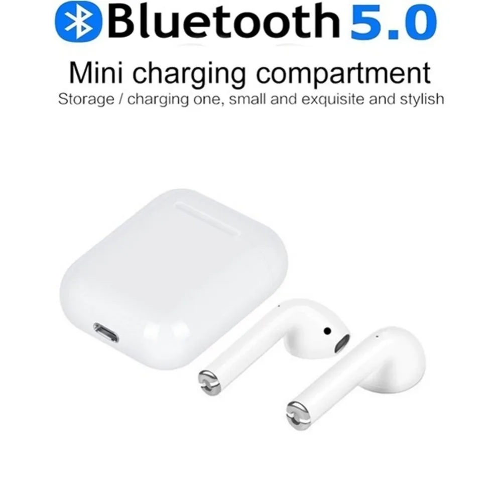 I12 TWS Bluetooth 5,0 беспроводные наушники двойные звонки стерео умные сенсорные наушники для Pk I10 I9s наушники
