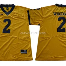 Новое поступление высокое качество Мичиган Вудсон#2 футболка колледжа Ограниченная серия майки S-XXXL