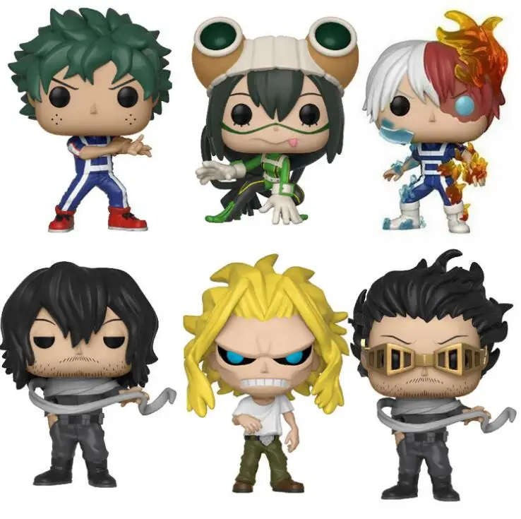 Funko Pop аниме My Hero Academy персонаж Deku& Katsuki& All Might& TODOROKI Tsuyu Милая Виниловая фигурка Коллекция Модель игрушки