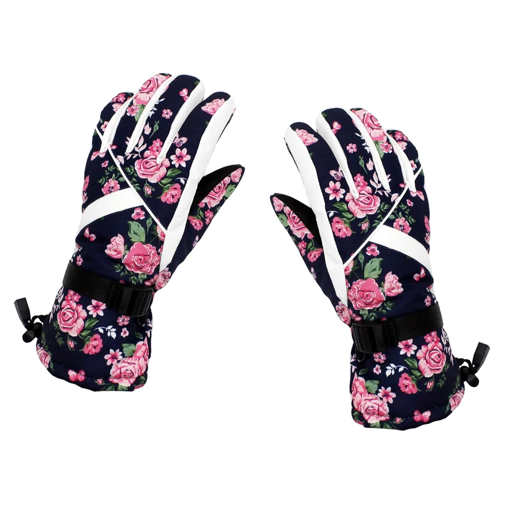 Winter Sports Thermal Warm Waterproof Snow Snowboard Ski Gloves For Women Women Ski Gloves 
