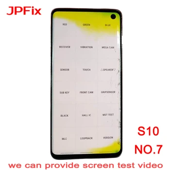 

JPFix Super AMOLED For Samsun g S10 G973F Cracked Glass LCD Touch Screen Display Assembly Practice Using