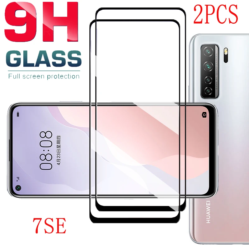 2pcs/lot Tempered Glass for huawei nova 7se Screen Protector honor 30s global version p40 lite 5g 2020 Film | Мобильные телефоны и