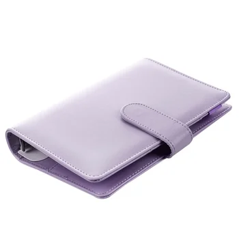 

16 office supplies: 1 purple hand account notebook loose-leaf hand book A6PU notepad live book without inner pages 19*13cm