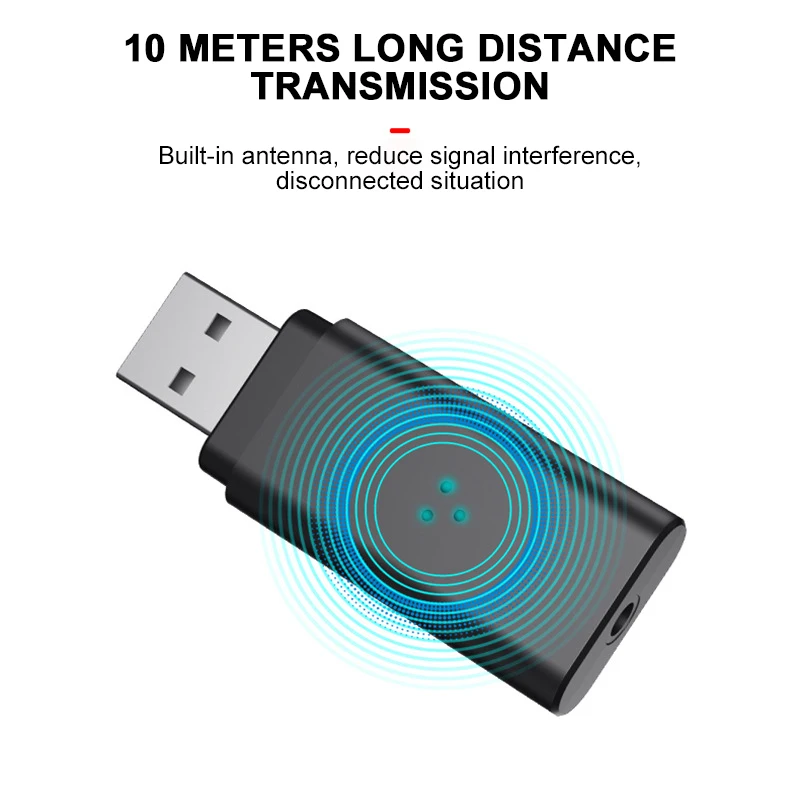 Мини Bluetooth 5,0 приемник стерео Bluetooth AUX USB 3,5 мм разъем аудио для ТВ ПК автомобильный комплект беспроводной адаптер Авто Музыка для IPhone